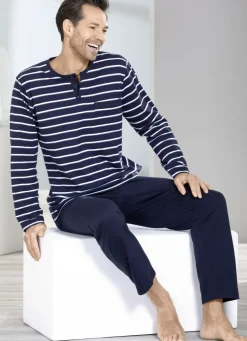 Zweierpack Schlafanzüge mit Knopfleiste und offenen Abschlüssen