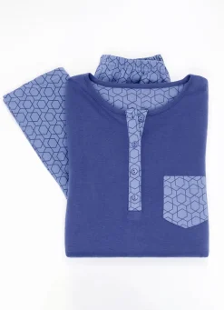 Zweierpack Schlafanzüge mit Knopfleiste und langen Ärmeln