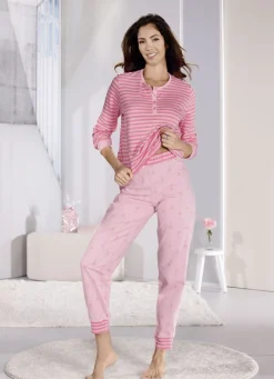 Zweierpack Schlafanzüge mit garngefärbtem Ringeldessin