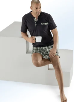 Zweierpack Shortys mit Knopfleiste und Brusttasche