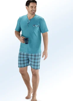 Zweierpack Shortys mit Knopfleiste und Brusttasche