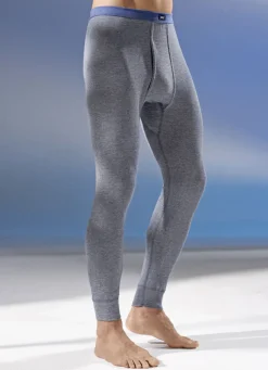 Zweierpack Unterhosen, lang, aus Feinripp, mit Eingriff