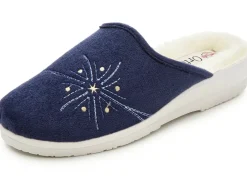 Zweierpack, warme Damen-Hausschuhe, Weite H, mit Wolle